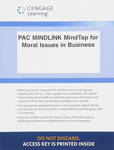 Bundle: Moral Issues in Business, Loose-leaf Ve... 1305790014 Book Cover