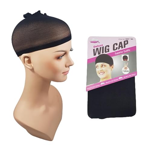 Touca wig cap para peruca wig, front ou full lace Cor:#Preta ID