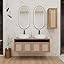 Rattan White+1 Side Cabinet