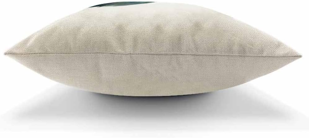 Moslion Heron Pillow,Home Decorative Throw Pillow Cover Watercolor Blue Heron Cotton Linen Cushion for Couch/Sofa/Bedroom/Livingroom/Kitchen/Car 18 x 18 inch Square Pillow case - Image 2