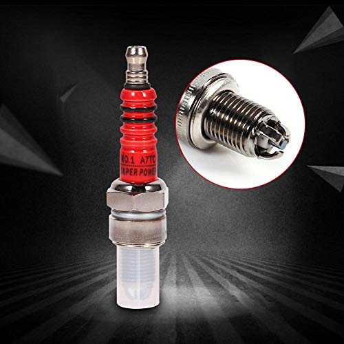 Image of Keenso Single Electrode Spark Plug for GY6, High Performance Spark Plug for Scooter ATV Quads GY6 50cc 110cc 125cc 150cc