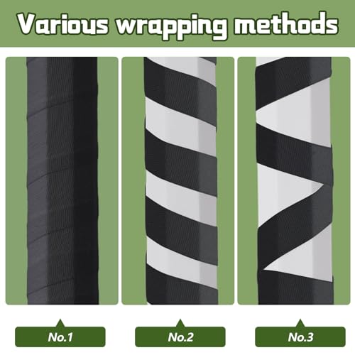 image for Gemscream 12 Pcs 30 ft Lacrosse Stick Tape 1 Inch 1/2 Inch Non-precut 