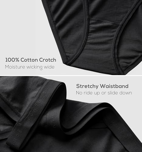 Women's Underwear Low Rise String Bikini Cotton Panties Tagless Stretch Panty 5 Pack4