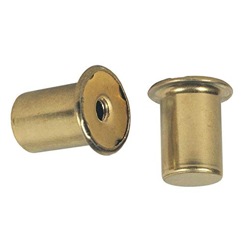 Ciata Lamp Finials Decorative, 1-Inch Brass Finish Carded Lamp Finial (2 Pack)