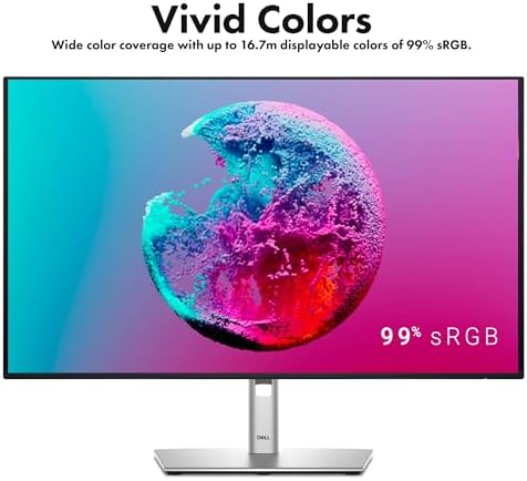Dell P2425H 24″ 100Hz FHD Monitor (1920×1080) | Comfortview Plus, Anti-Glare LED Panel, Height-Adjustable IPS Display with HDMI & DisplayPort + USB-C Cable + Cleaning Kit - 2