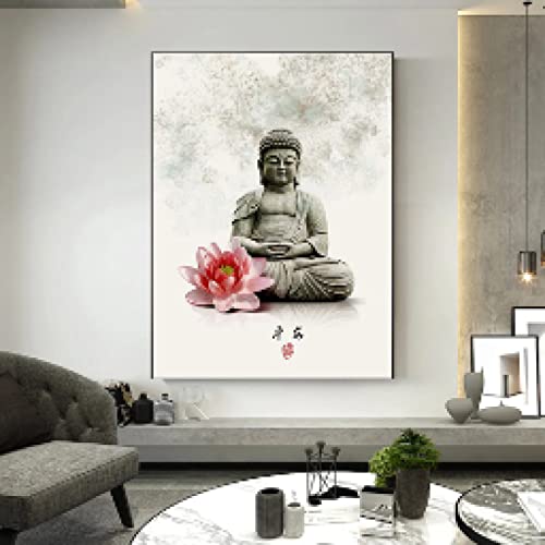 Affiche Chinois Bouddhisme toile poisson nature morte - 4