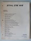  Stihl Motorsäge 076 AVE – Ersatzteilliste