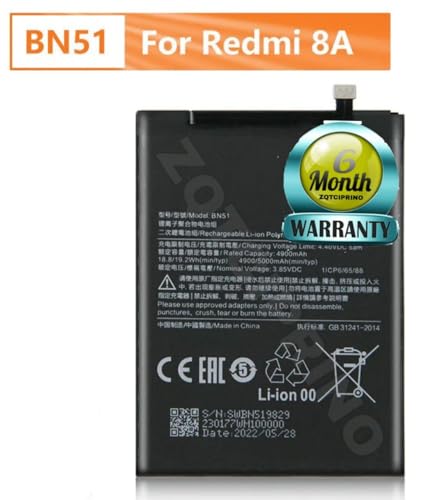 Image of Original BN51 Battery for Redmi 8 /8A Dual /8A MZB9072IN / MZB07R7IN / MZB8254IN Battery with 6 Month Warranty***(CC201)
