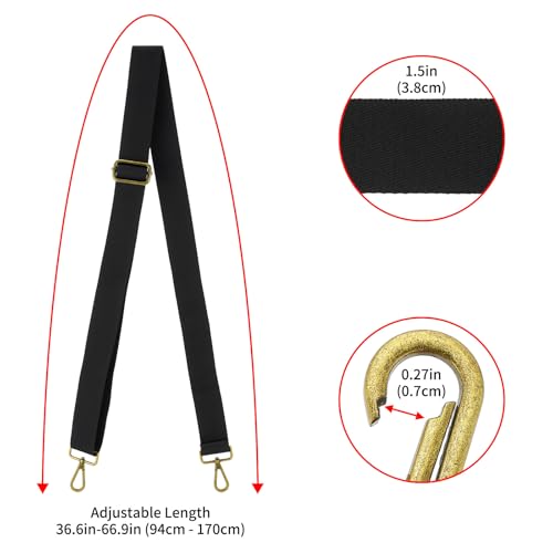 Image of ZOOEASS Wide Shoulder Strap (Solid),Adjustable Replacement Belt Crossbody Canvas Bag Handbag