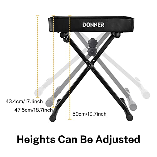 Donner DEP-20 Beginner Digital Piano + Adjustable Keyboard Bench 2.4 Inch Thickness - image 7