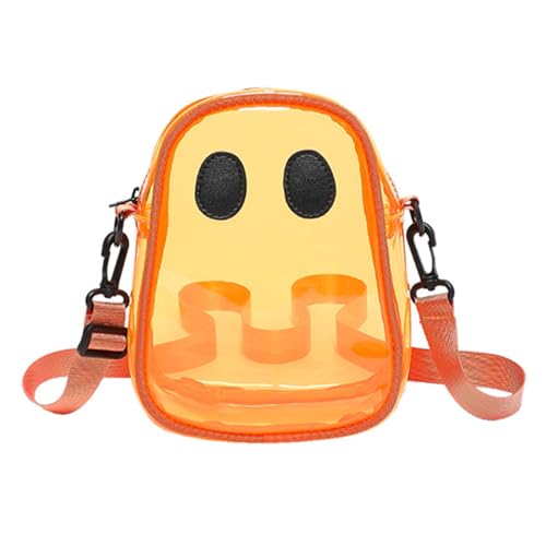 1PC Halloween Purse, 7.1x7.7x2.8'' Cute Clear Ghost Purse, Spooky Halloween Crossbody Bag with Adjustable Strap for Daily Matching..3