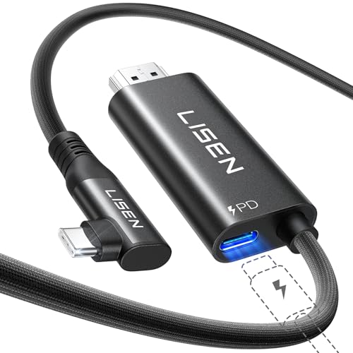LISEN Switch2 HDMI P[u 2MyHDMI 4K@60Hz/Type-C PD100W[dzׁEڑ̉f`bv erڑP[uySwitchhbNsvz2025NVJ 2-in-1 USB HDMI ϊ T