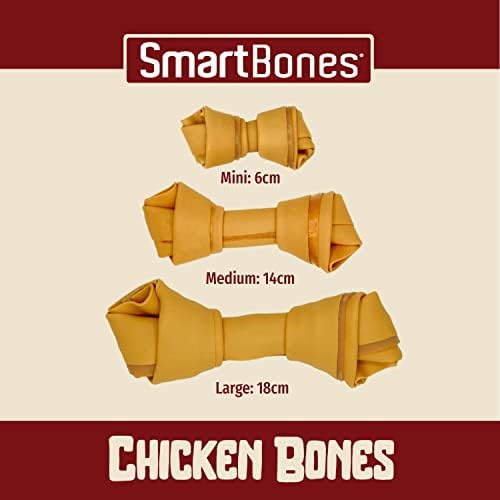 Smartbones 18 Mini Chicken Bones Rawhide Free Chew Dog Treats