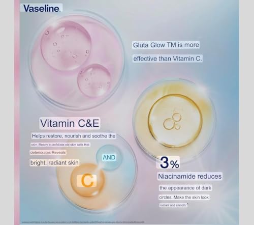 Image of Vaseline Dry Serum GlutaGlow Ampoule Deodorant 45ml - Fast-Drying Underarm Serum with Glutathione, Collagen & Vitamin C /E - 48-Hour Odor & Sweat Protection, Brightening & Smooth Skin, Paraben & Alcohol-Free