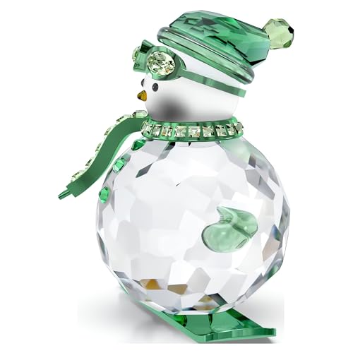 Swarovski Holiday Cheers bonhomme de neige vert pour illuminer votre centre de table festif