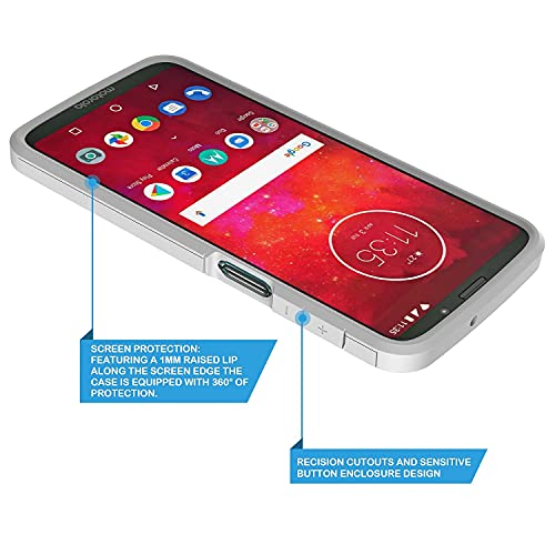 Moto Z3 Case, Moto Z3 Play Case, Rosebono Slim Hybrid Dual Layer Graphic Fashion Colorful Cover Armor Case For Motorola Moto Z Play 3Rd Generation (Starfish) #TOP3