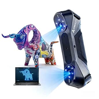 Creality Raptor 3D Scanner for 3D Printing, Handheld Blue Laser, 0.02mm Precision, Up to 60fps, Full-Color Scanning for Windows & macOS