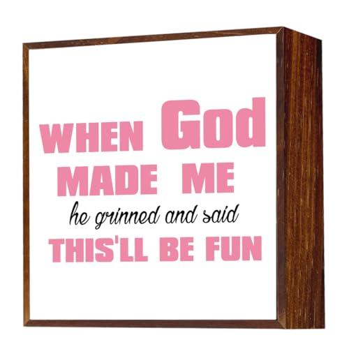 ZXAZXA Inspirational Christian Desk Decor Bible Decorations for Office Home Living Room Bathroom Pink Religious Sign Desk Accessories Womens Christian Gifts 5 x 5 inch