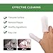 ANCONOVA Pet Teeth Disposable Gentle Cleaning Wipes Multifunctional, Finger Toothbrush for Dogs & Cats Bad Breath Eliminator Removing Plaque & Tartar Buildup No-Rinse Gum Care Pet Wipes 55
