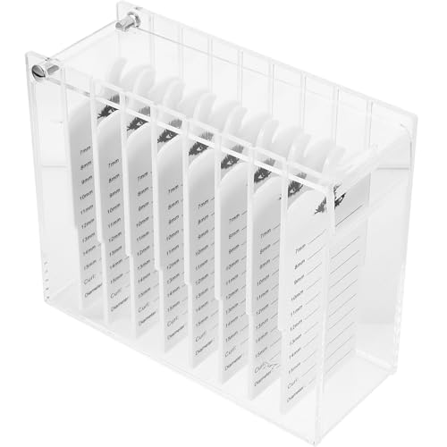 IMIKEYA 透明アクリルアイラッシュボックス 女子向け人工まげ収納ケース コンパクトで持ち運び便利 軽量で割れにくい多ディスプレイ用収納