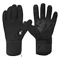 SAVIOR HEAT Heated Cycling Gloves for Men Women, Thin Electric Rechargeable Battery Motorcycle Warm Gloves 7.4V 2200mAh Hand Warmer Gloves for Cold Weather Work Ski Skate Hiking Camping Hunting