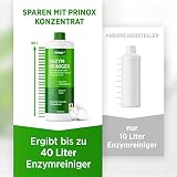 PRINOX 2 x 1030ml Enzymreiniger Konzentrat inkl. Mischflasche I STARKER GERUCHSENTFERNER I Ergibt bis zu 80L Geruchsneutralisierer I Beseitigt Hundeurin, Katzenurin Geruch tiefgreifend uvm.