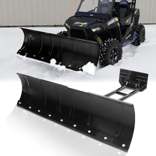 Universal Snow Plow Kit, 45 Inch Adjustable Heavy Duty Steel Square Snow Plow Kit Fit for Pickup Trucks UTV ATV Arctic Cat Access Kawasaki Honda Aeon Crossland
