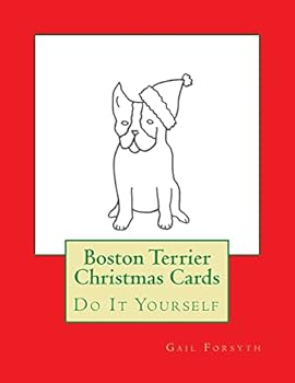 Paperback Boston Terrier Christmas Cards: Do It Yourself Book