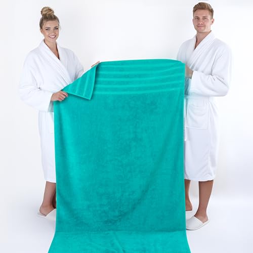 Image of American Soft Linen 100% Cotton Luxury Turkish Towels, 2PC 35x70 Bath Sheet | Soft Absorbent Quick Dry OEKO Tex Standard 100 Certificated Durable Machine Washable Breathable Premium Hotel Quality
