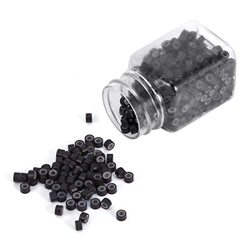 Anelli per capelli in silicone Perline di