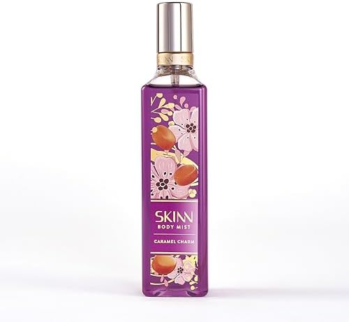 SKINN by Titan Caramel Charm Long-lasting Body Mist for Her/Women- 230 mL Body Mist for Women | Fragrance for Women | For Daily Use | Premium Fragrance | Women's Perfume | Gift for women