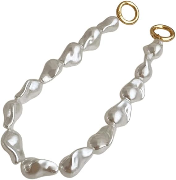 YEIPIS Universal lanyard for phone, Hand Wrist Strap Multifuctional lanyard for phone Wristlet Straps, lanyard With Phone Patches Compatible All Smartphones Pearl lanyard for phone-picture-11