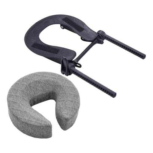 Oreiller de massage en U ergonomique contre les tensions cervicales gris