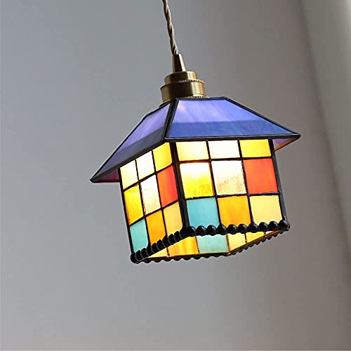 Lámpara de araña de cristal para comedores nostálgicos y decoración retro americana 6
