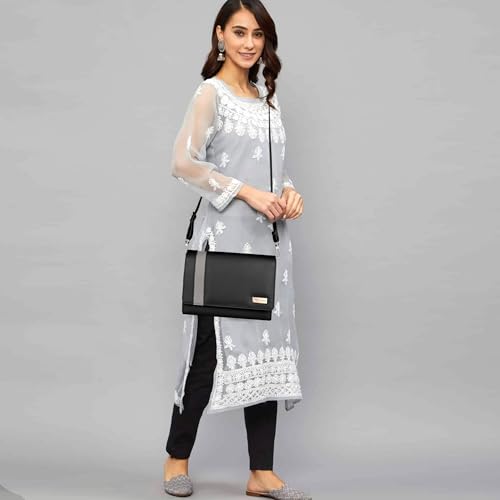 Image of ALSU Women's trendy Sling Bag | handbag | purse | crossbody bag| deattachable straps | adjustable straps |card slots side bag| phone pocket