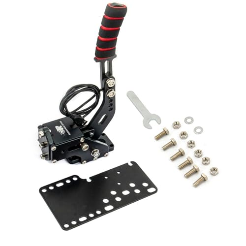Freno de Mano hidráulico para Juegos de Carreras, Sistema de Freno de Mano con simulación USB para PC Compatible con G25, G27, G29, T500 y T300 (Solo Soporte)