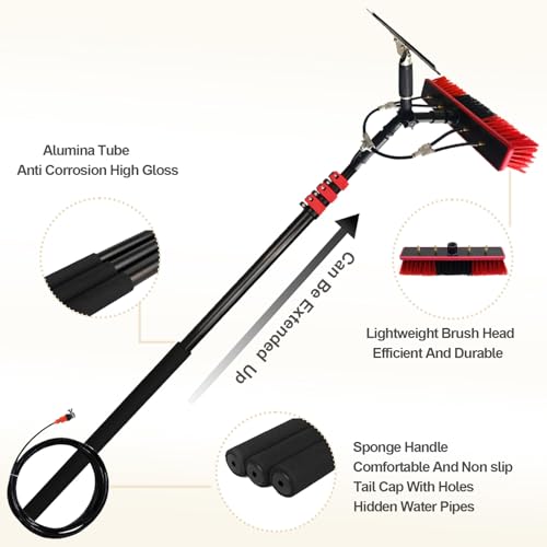 Brosse de nettoyage photovoltaïque extensible de 3,6 m à 12 m - 5