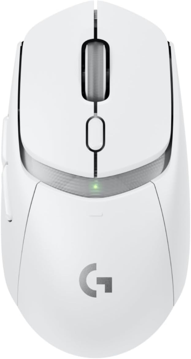 G309 LIGHTSPEED Wireless Gaming Mouse, Lightweight, LIGHTFORCE Hybrid Switch, HERO 25K Sensor, Over 300 Hours Battery Life with AA Battery, 6 Programmable Buttons, PC and Mac, White
