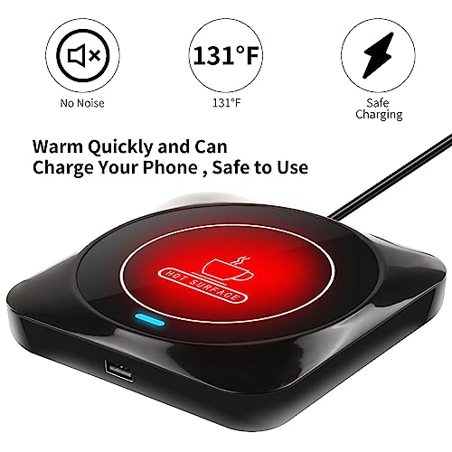 image for Coffee Mug Warmer, Smart USB Coffee Cup Warmer with Pressure-Induced A