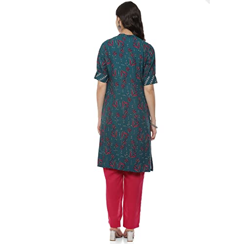 Image of Red Liva Straight Kurta