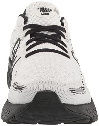 New Balance Men's Fresh Foam X 1080 V12 Running Shoe, White/Black, 9 Wide #TOP1