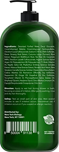 New York Biology Tea Tree Shampoo – Deep Cleanser – Relief For Dandruff And Dry Itchy Scalp – Therapeutic Grade - Helps Promote Hair Growth thumb #1