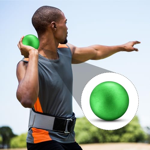 image for Silipull 2 Pcs Spring Sports Iron Shot Put Outdoor Shot Put Balls Silv
