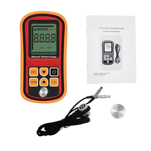 Thickness Gauge, GM100 Digital Ultrasonic Thickness Gauge 1.2~225mm Voice Sound Velocity Meter 1000-9999 m/s Metal Glass Measuring Instruments miniatura 2