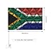 Double Side South African Flag With Polygon Effect Car Flag Window Clip 12 X 18 Inch UV Protection Outdoor Car Flags Decoration Banner