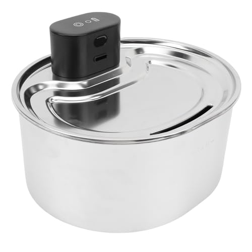 Fuente automática de agua para gatos de acero inoxidable 3L miniatura 4