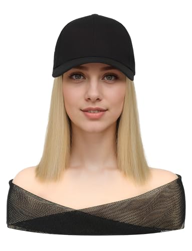 Perruque extension de cheveux courte couleur blond ombré droit postiche femme