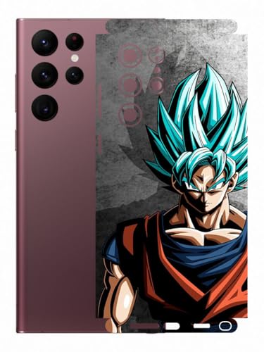 Image of AtOdds - Compatible for Samsung Galaxy S22 Ultra Mobile Back Skin Rear Screen Guard Protector Film Wrap (Coverage - Back+Camera+Sides) (Anime-4)
