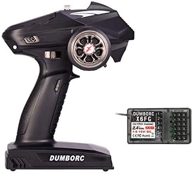 New DUMBORC-X6 6CH 2.4G RC Radio Controller Transmitter with Mixed Mode +X6FG Receiver for RC Car Boat Tank Support DIY