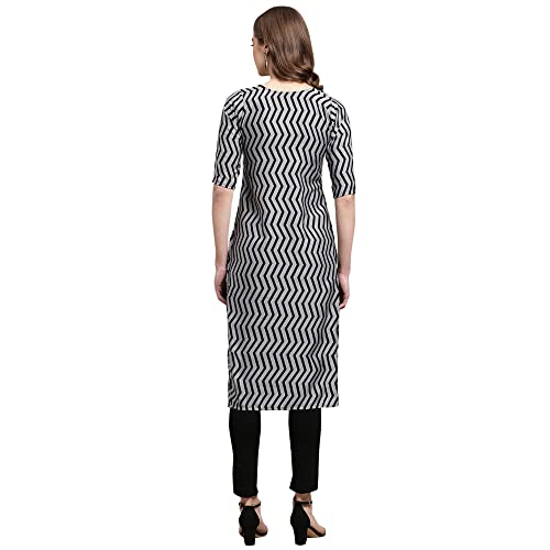 Image of Pinkmint Women's Crepe Digital Print Straight Kurta